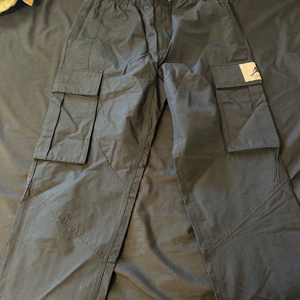 Jordan Black Cargo Pants Utility Style